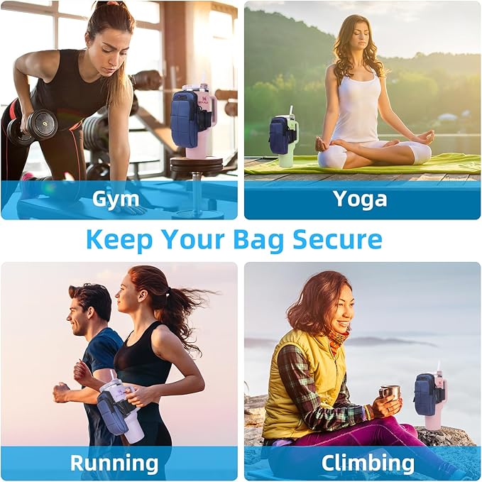 Water Bottle Pouch for Stanley Cup 40oz 30oz, Stanley Cup Pouch Bag for Cards, Keys, Phone, Cash,Tumbler Pouch Compatible with Stanley,Stanley Cup Accessories for Women and Men