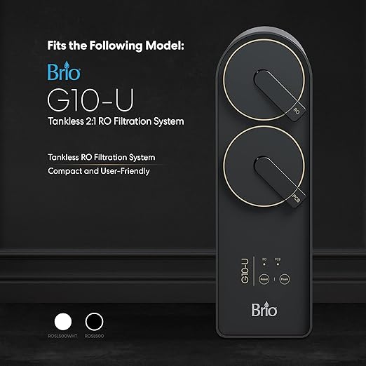 Brio 3-Stage Water Filter Replacement for Filtration Systems ROSL500 and ROSL500WHT