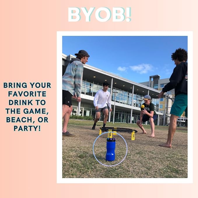 Classic - 32oz Reusable Locking Bottle Patented Anti-Drink Spiking Technology, Drink Spiking Prevention (Blue, 32 oz)