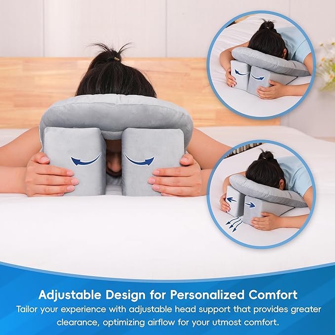 TYYIHUA Face Down Pillow, for Eye Surgery Recovery, BBL, Prone Pillow for Retinal Surgery, Massage Pillow Face Down