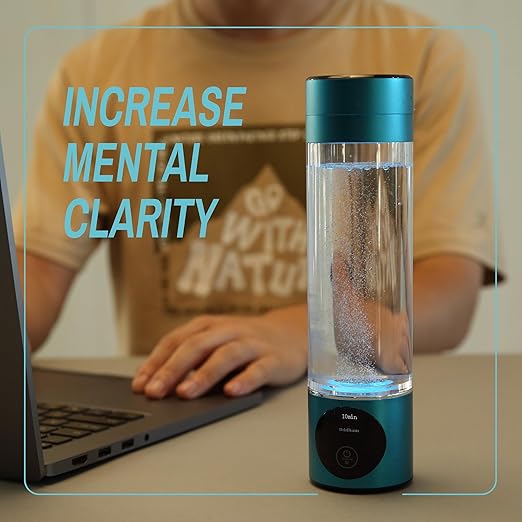 Hydrogen Water Bottle, Hydrogen Water Bottle Generator,3000ppb Pure Hydrogen,Easy to use Portable Water Tumbler with Advanced SPE/PEM Technology,9.5 Oz