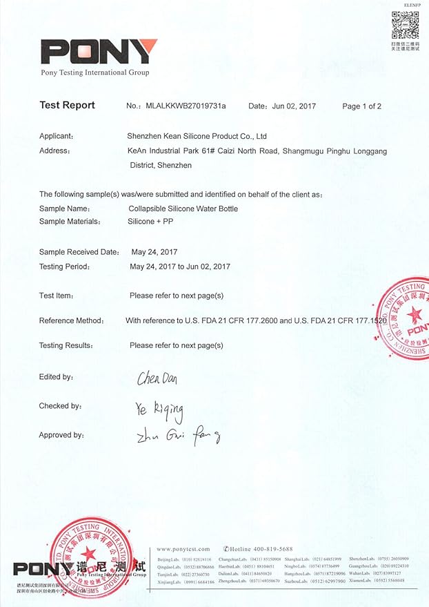 Valourgo 1L Collapsible Water Bottle BPA Free Portable Large Travel Mug Reusable Sports Bottle (35 oz Pink)