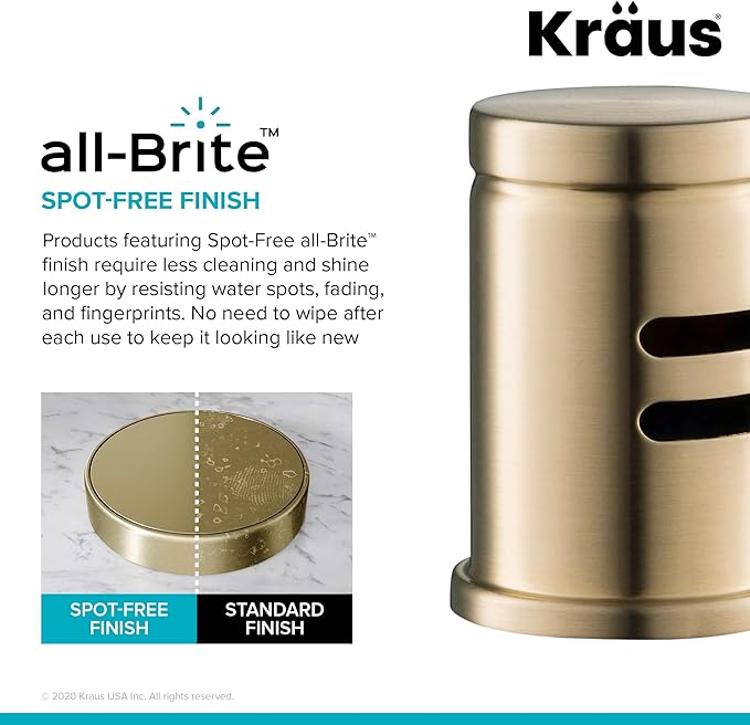 KRAUS Spot Free Bolden™ 18-Inch Commercial Kitchen Faucet with Air Gap in All-Brite™ Antique Champagne Bronze Finish