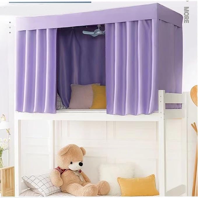 Dorm Home Solid Thicken Bunk Blackout Bed Curtains Cloth Bed Canopy Students Single Sleeper,2panel