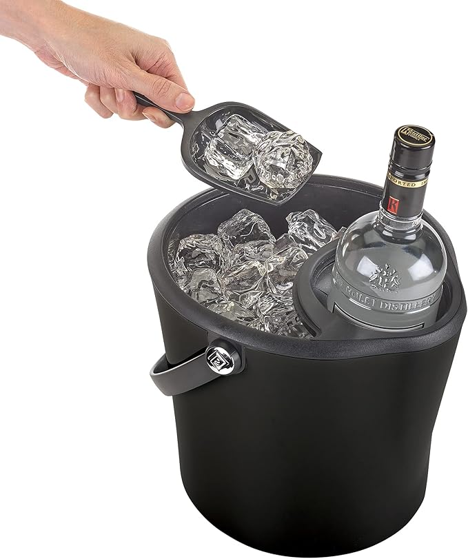 Polder Chill Station for Wine, Champagne, Spirits and More - Separate Area for Fresh Ice