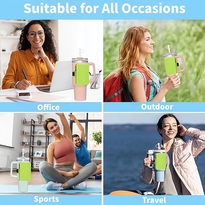 Silicone Water Bottle Pouch for Stanley, Tumbler Carrier with Zipper Pocket for Stanley 30oz/40oz & IceFlow 20/30oz, Gym Tumbler Accessories for Men Women