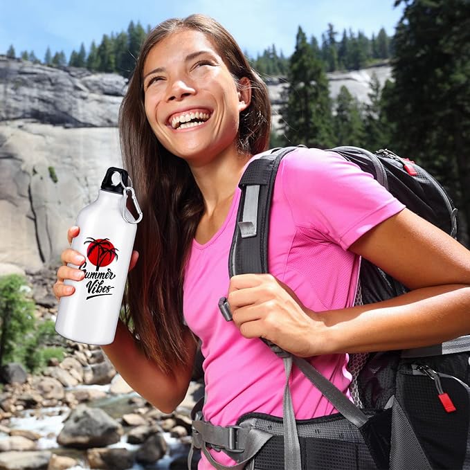 ramede 8 Packs Sublimation Cups Sublimation Water Bottle Blanks with 16 Shrink Wrap 20 oz Blank Sport Water Bottles Insulated Water Bottles with Hook and Leak Proof Twist Cap for Camping Climbing