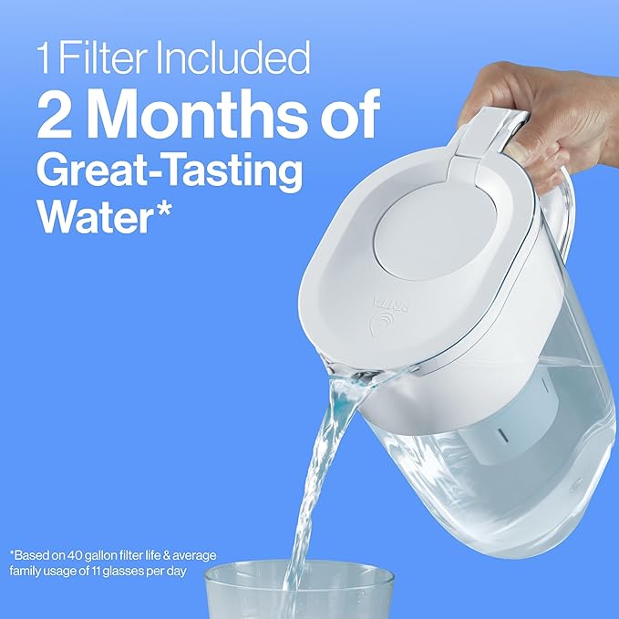 Brita UltraMax Large Water Dispenser With Standard Filter, BPA-Free, Reduces Copper, Cadmium and Mercury Impurities, Lasts 2 Months or 40 Gallons, Includes 1 Filter, Kitchen Accessories, Large 27-Cup