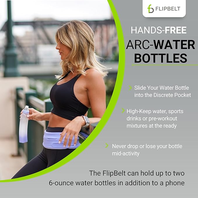 FlipBelt Portable Lightweight Running Water Bottle