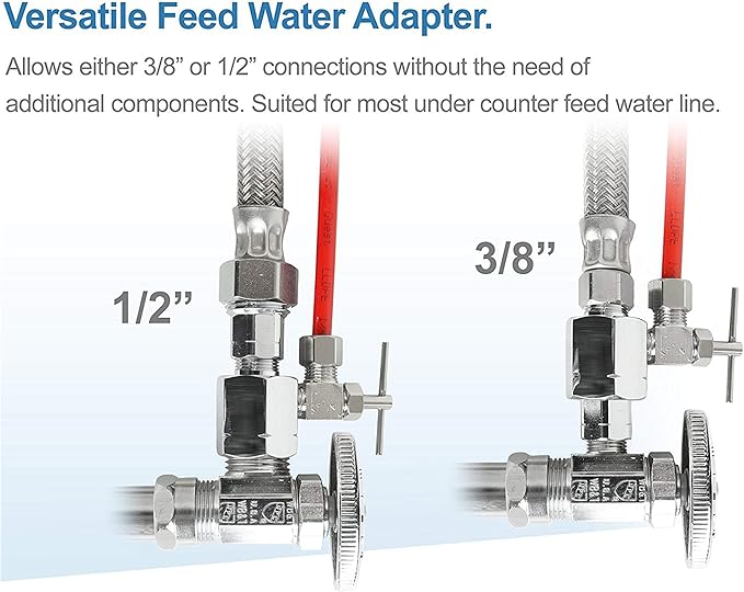Systems WFS-1000 Super Capacity Premium Quality 3 Stage Under-Sink Water Filter System
