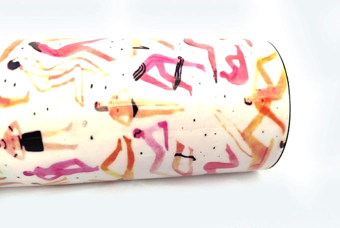 Pure Printed Copper Water Bottle - Leak Proof Ayurvedic Drinkware Copper Vessel for Sports, Gym, Outdoors, Yoga, Health Benefits (30 oz)