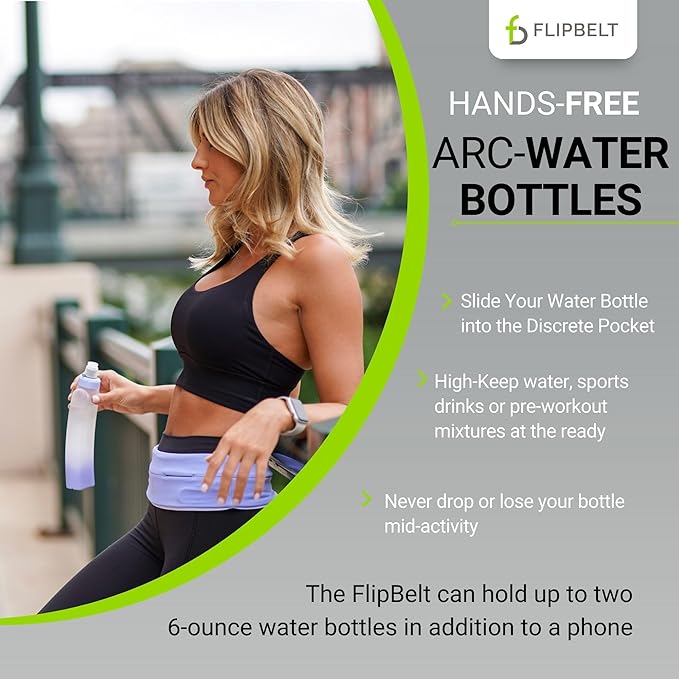 FlipBelt Portable Lightweight Running Water Bottle