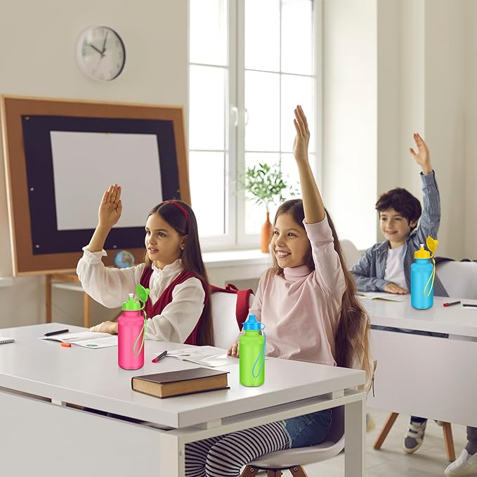 72 Pcs Sports Water Bottles Bulk 20 oz Plastic Water Bottles Reusable Squeeze Water Bottles Team Bottles with Pull Top Cap for Adults Kids Outdoor Cycling Fitness