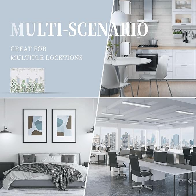 Green Eucalyptus Rustic Botanical Plant Leaves 3 Gang Boho Light Switch Covers Decorative Triple Toggle Wall Plate Electrical Faceplate Switchplate for Country Bathroom Bedroom Decor