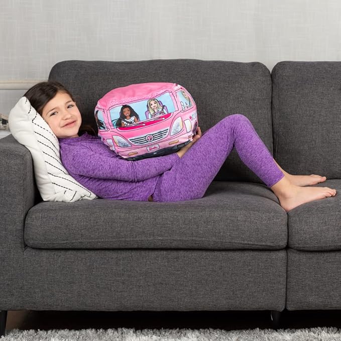 Franco Barbie Camper Kids Bedding Super Soft Plush Cuddle Pillow Buddy, One Size, (Official Barbie Product)
