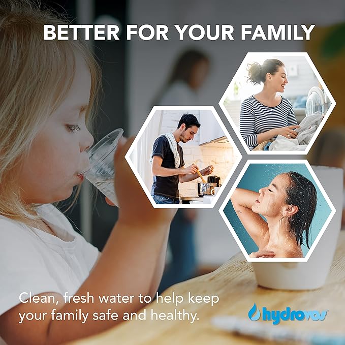 Radial Flow 10" x 4.5” Carbon Water Filter, Premium Activated Carbon Reduces Sediment, Chlorine Taste and Odor, High Efficient and Universal Fit 10 Inch Whole House Water Filter System