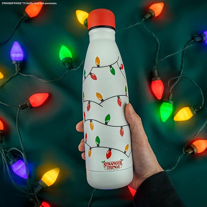 Cinereplicas Stranger Things – Insulated Bottle Christmas Garland – 500 ml – Officially Licensed