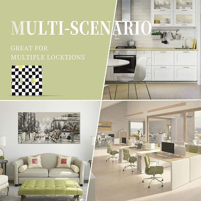 Black and White Distorted Squares Double Toggle Light Switch Covers 2 Gang Wall Plate Dual Decorative Switchplate Electrical Faceplate for Bathroom Country Kitchen Bedroom Decor, 4.9" x 5"