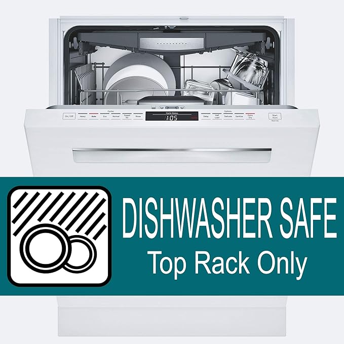 Rolling Sands 20 Ounce Sports Water Bottles 24 Pack, BPA-Free, Made in USA, Dishwasher Safe, White Bottles/Blue Lids