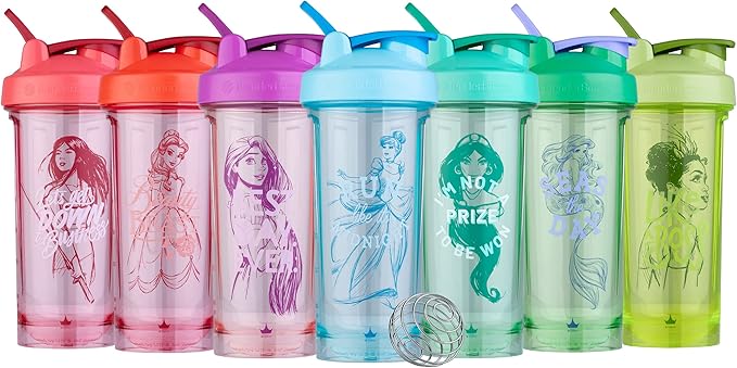 BlenderBottle Disney Princess Shaker Bottle Pro Series, Perfect for Protein Shakes and Pre Workout, 28-Ounce, Watch How Far I'll Go, Moana