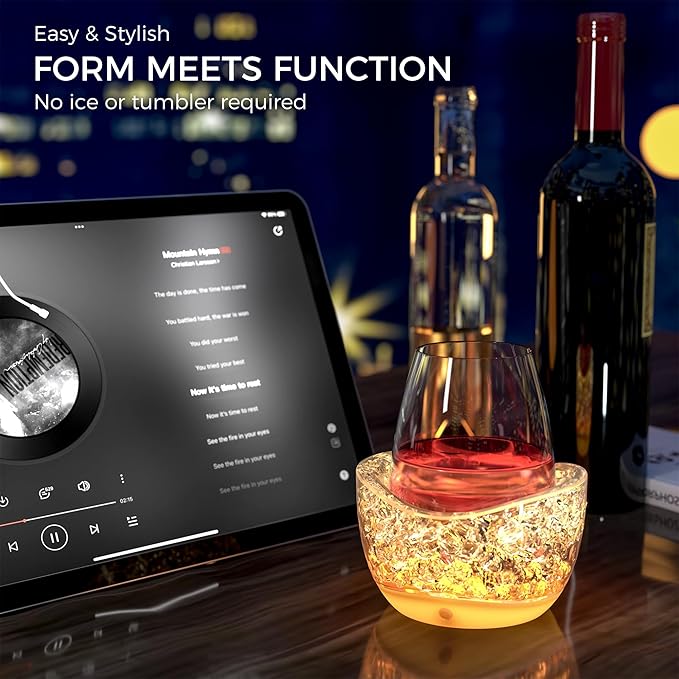 Wine Glass Chiller Wine Chiller Keep the Chill in Your Glass-Wine Cooler (ROSE)