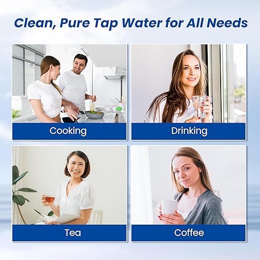 Waterspecialist Replacement for Aquasanaยฎ AQ-5300+R Under Sink Water Filter, 800 Gallons Filter Life, Fit AQ-5300+.55, AQ-5300+.56, and AQ-5300+.62, 3 Filters