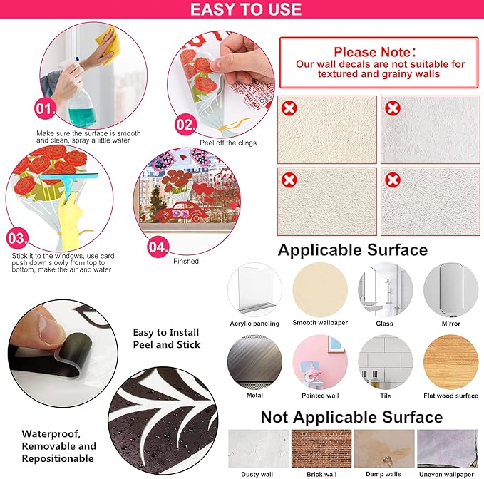 Cute Panda Elephant Hot Air Balloon Animals Wall Decals Star Moon Cloud Flower Balloon Nursery Wall Stickers Baby Girl Wall Decor