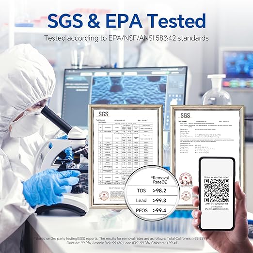 Stokk Reverse Osmosis System, 8 Stage Tankless Reverse Osmosis Water Filter, Reduces PFAS TDS, Under Sink RO System, 2:1 Pure to Drain, NSF/ANSI 58& 42, FCC Listed (400GPD, Grey)