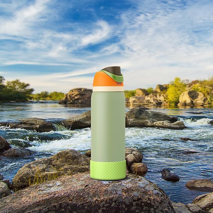 Silicone Boot for Owala Water Bottle 24 oz 32 oz 40 oz, Anti-Slip Protective Sleeve for FreeSip/Twist/Flip Stainless Steel Water Bottles Accessories