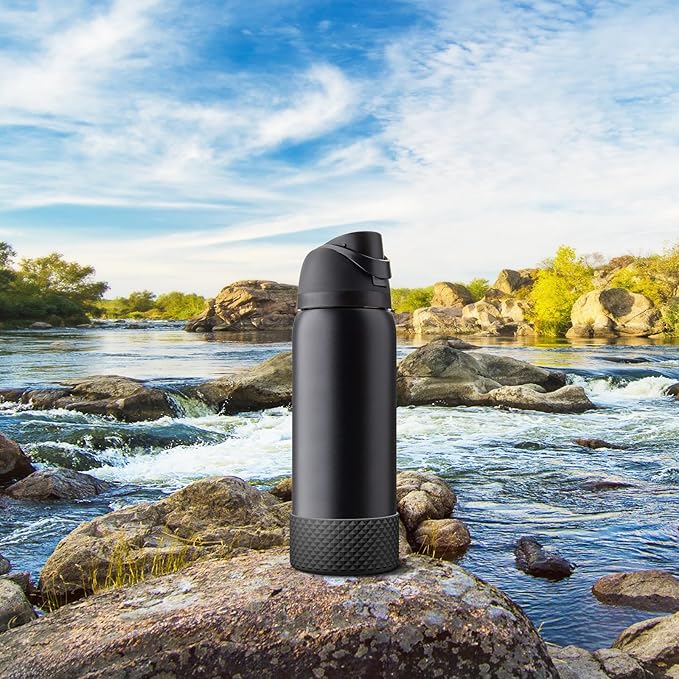 Silicone Boot for Owala Water Bottle 24 oz 32 oz 40 oz, Anti-Slip Protective Sleeve for FreeSip/Twist/Flip Stainless Steel Water Bottles Accessories