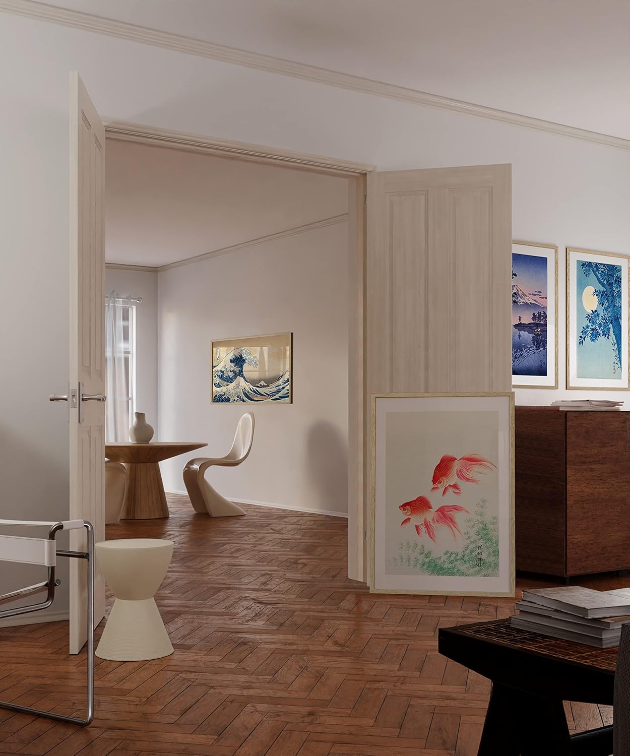 Haus and Hues 24"x36" Beige Oak Wood Frames Set of 4 - 24x36 Natural Wood Frames for Posters, 24x36 Frame Wood, 24x36 Poster Frames for Wall, 24x36 Frame Light Wood, Picture Frames 24x36 Picture Frame 24x36 Wood Frame 24x36 (Beige Oak)