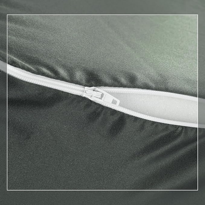 HOMBYS Satin Bed Wedge Pillow Cover Silky & Smooth Wedge Pillowcase 1 Pack 24x24x12, Soft & Breathable, Removable & Machine Washable-Zipper Design (Pillow Not Include)