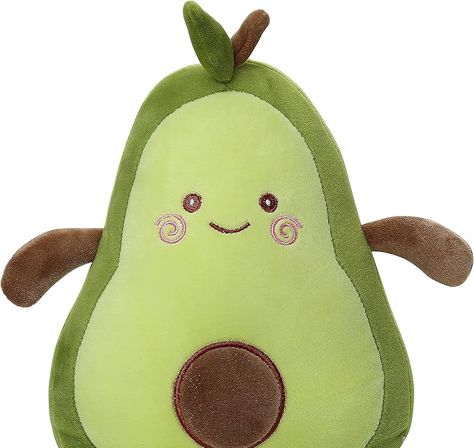 Niuniu Daddy Avocado Stuffed Animal 11.5 inch Plushies Squishy Snuggle Plush Toys Soft Kawaii Food Shaped Plushie Fruit Series Hugging Pillow for Kids/Toddlers/Teen