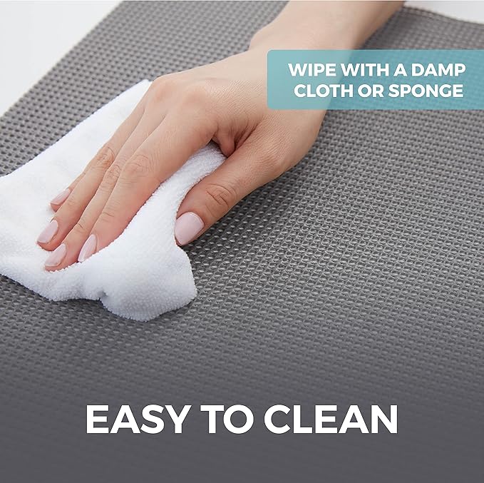 HOME GENIE Drawer Shelf and Cabinet Liner, Durable with Strong Grip, 17.5 Inch x 20 FT, Non Adhesive Liners Protect Kitchen Cabinets and Cupboard, Bathroom Drawers and Shelves, Desks, Teal