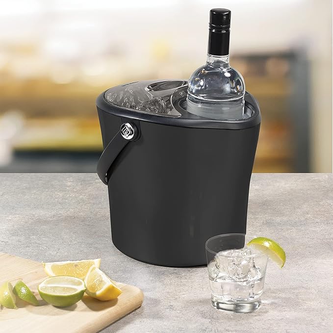 Polder Chill Station for Wine, Champagne, Spirits and More - Separate Area for Fresh Ice