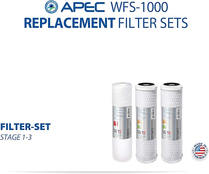 Systems WFS-1000 Super Capacity Premium Quality 3 Stage Under-Sink Water Filter System