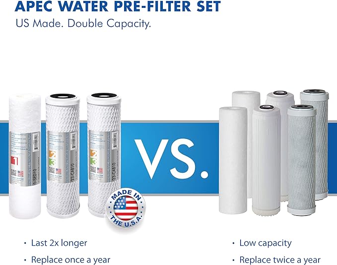 Systems WFS-1000 Super Capacity Premium Quality 3 Stage Under-Sink Water Filter System
