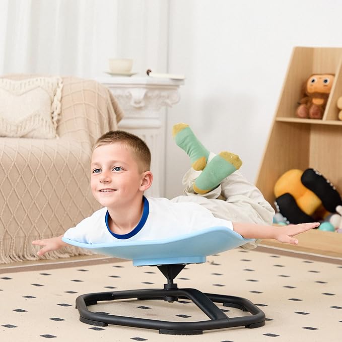 Spinning Sensory Chair, Shield Modeling Sensory Spinning Chair for Kids, Playing Like Captain America Sensory Toys for ADHD and Autism