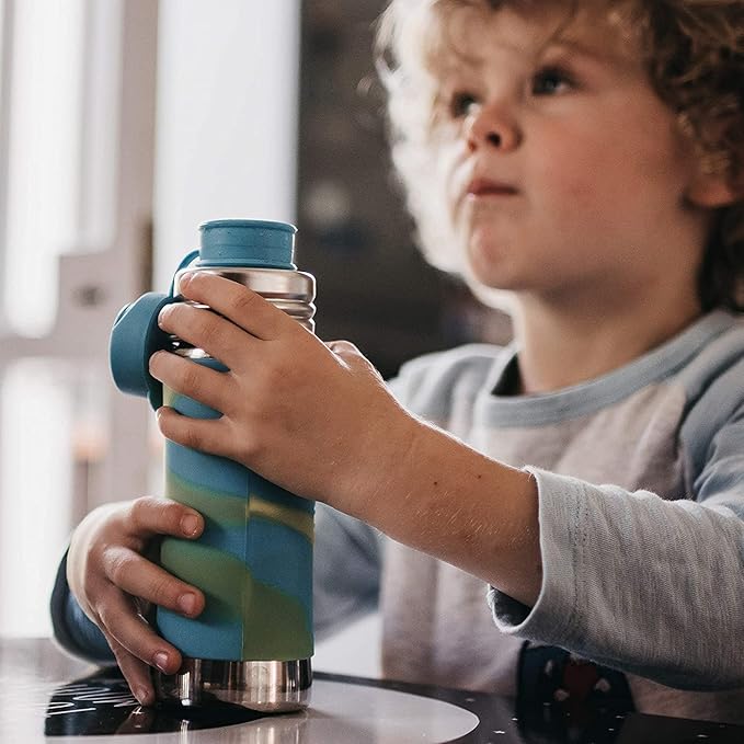 Pura Sport Big Mouth Silicone Sport Top - Leak & Spill-Proof, Plastic-Free, MadeSafe Certified, Medical-Grade Silicone - Fits All Sport Bottles – Mint