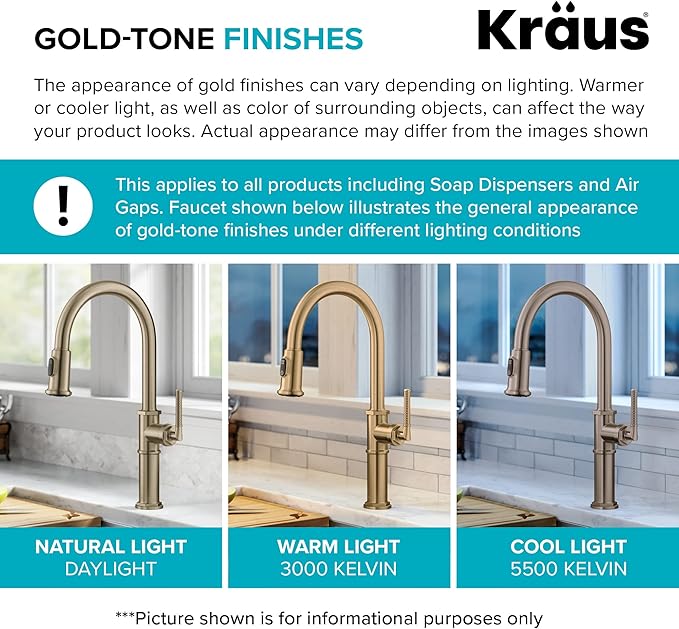 KRAUS Oletto Commercial Style Single Handle Pull Down Kitchen Faucet with QuickDock Top Mount Installation Assembly in Spot Free Antique Champagne Bronze, KPF-2631SFACB