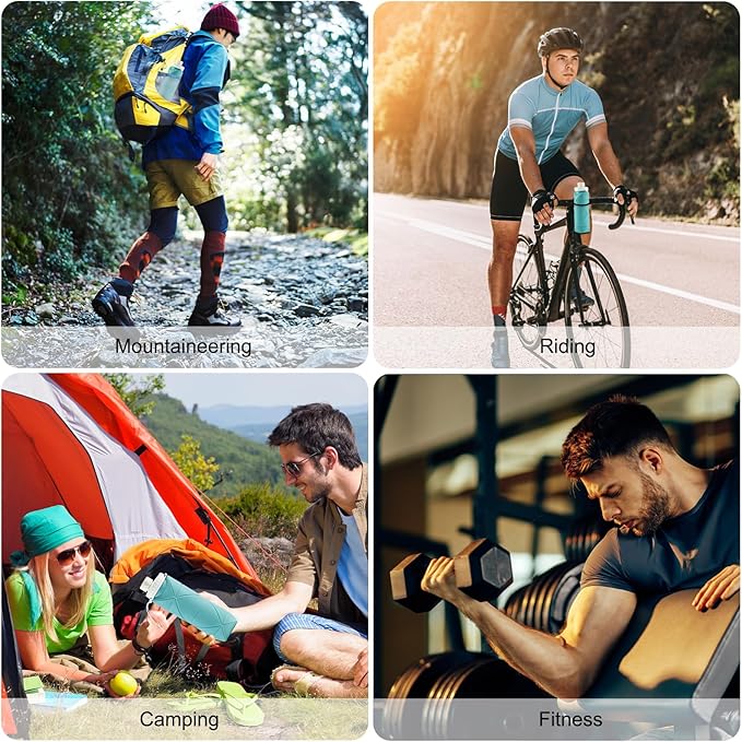 SPECIAL MADE Collapsible Water Bottles Cups Leakproof Valve Reusable BPA Free Silicone Foldable Travel Water Bottle Cup for Gym Camping Hiking Travel Sports Lightweight Durable