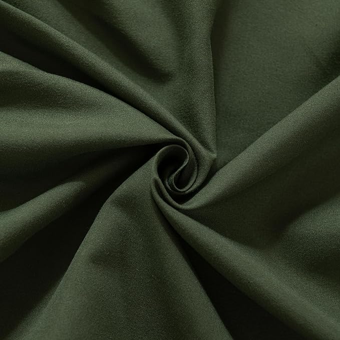 Bed Skirt Twin Size Ruffled Bed Skirt with Split Corners, 16 Inch Drop Dust Ruffle Bed Skirt with Platform, Green, Twin - 16" Drop
