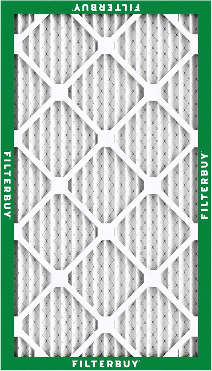 Filterbuy 15x30x1 Air Filter MERV 8 Dust Defense (6-Pack), Pleated HVAC AC Furnace Air Filters Replacement (Actual Size: 14.50 x 29.50 x 0.75 Inches)