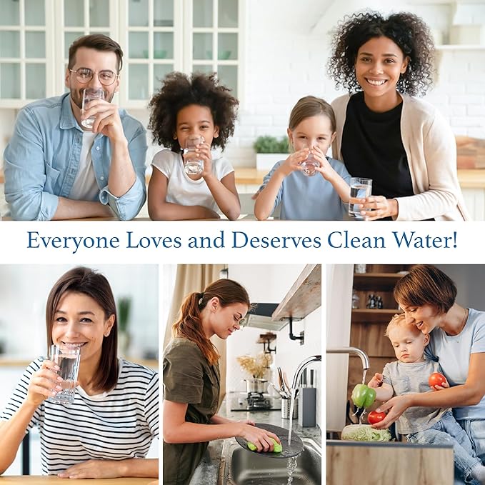 Reverse Osmosis Deionization (RODI) 10" Replacement Filter Kit (Sediment Cartridge, Carbon Cartridge, Color Indicating DI Cartridge Filled with MBD-30 Nuclear Grade Resin and 100 GPD membrane) by CFS