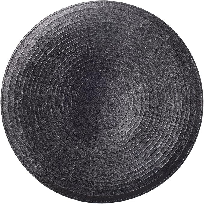 Wine Tote Gift Bag Carrier - 2 Pack - Single Bottle, Reversible, PU Leather - Collapsible Woven Mat Lies Flat as Coaster Expands to Become Netted Gift Basket Bag – by DeVine