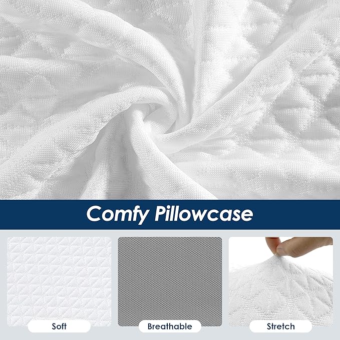 Cooling Cube Pillow for Side Sleepers, Square Memory Foam Side Sleeper Pillow Firm Soft Double-Sided Supportive, Support Head Neck Shoulder for Pain Relief Cervical Pillow, 12"x12"x5"