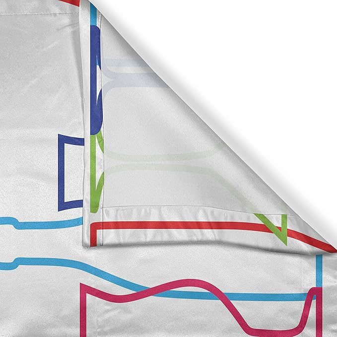 Ambesonne Wine Kitchen Curtains, Colorful Outline Bottles and Glasses Bar Party Drink Cocktails Modern Fun Pattern, Window Drapes 2 Panel Set for Kitchen Cafe Decor, 55" x 39", Pink Green