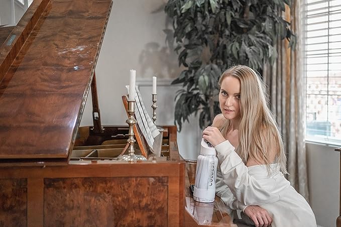 Coldest Sports Water Bottle with Straw Lid Vacuum Insulated Stainless Steel Metal Thermos Bottles Reusable Leak Proof Flask for Sports Gym (32 oz, Forever Pink Glitter)