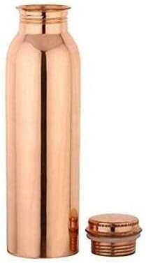 Pure Copper Water Bottle 32 oz Leak Proof Design Vessel Ayurveda Health Benefit Pitcher for Sport, Fitness, Yoga