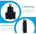 Collapsible Water Bottles 20oz, Leak Proof, BPA-Free, Foldable Silicone Travel Water Bottle for Cycling, Hiking, Black